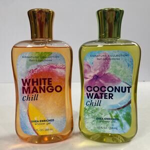 Bath and Body Works White Mango Chill & Coconut Water Chill Shower Gel 10 Fl Oz